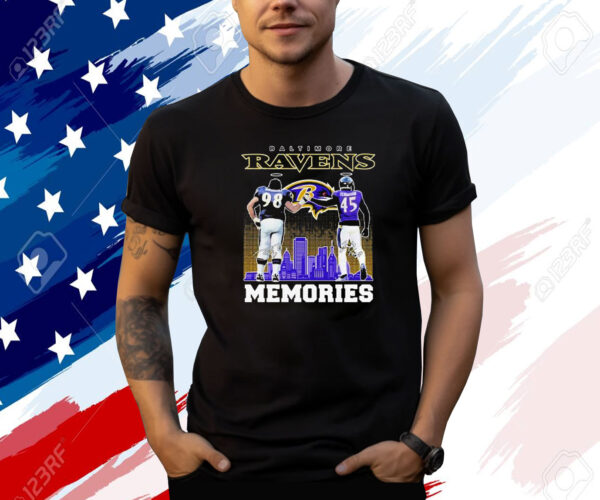 Tony Siragusa And Jaylon Ferguson Baltimore Ravens Memories Signatures Shirt