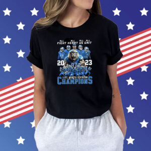 All Fight All Heart All Us All Grit Lions 2023 NFC North Division Champions T-Shirt