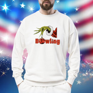 Grinch Hand Bowling Ugly Christmas Sweatshirt