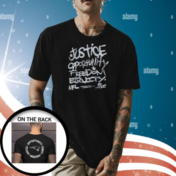 Patriots Justice Opportunity Equity Freedom T-Shirt