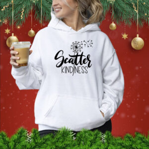 Scatter Kindness Dandelion Letter Casual Hoodie
