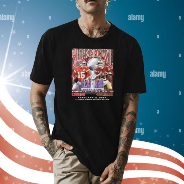 Chiefs Vs SF 49ers Super Bowl Lviii February 11 2024 Shirts