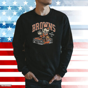 Cleveland Browns Brownie Stiff Arm Stadium Sweatshirts