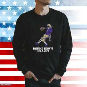 Horns Down WA Nola 2024 Sweatshirt