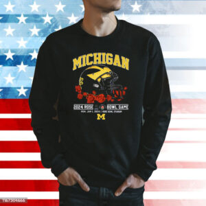 Michigan 2024 Rose Bowl Game Mon Jan 1 2024 Rose Bowl Stadium Tee Shirt