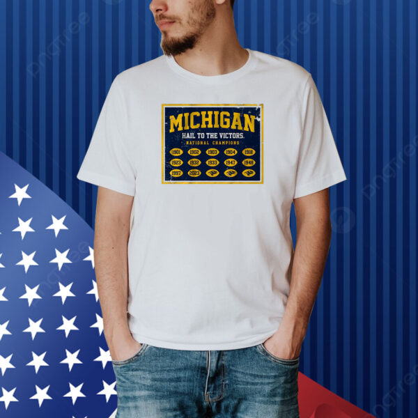 Michigan Football: National Champs Banner Shirt