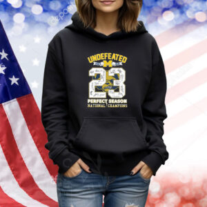 Michigan Undefeated Perfect Season 2023 National Champions Signatures TShirts