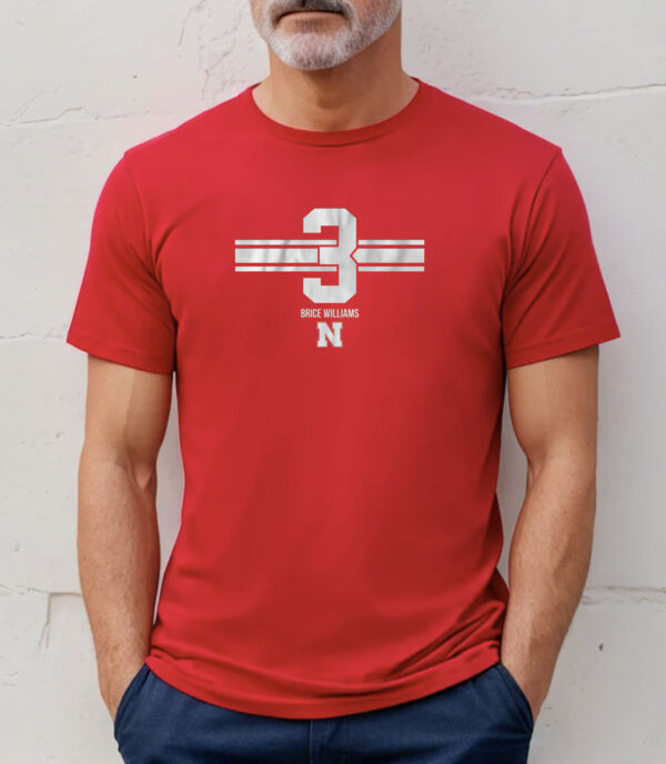 Nebraska Basketball Brice Williams 3 T-Shirt