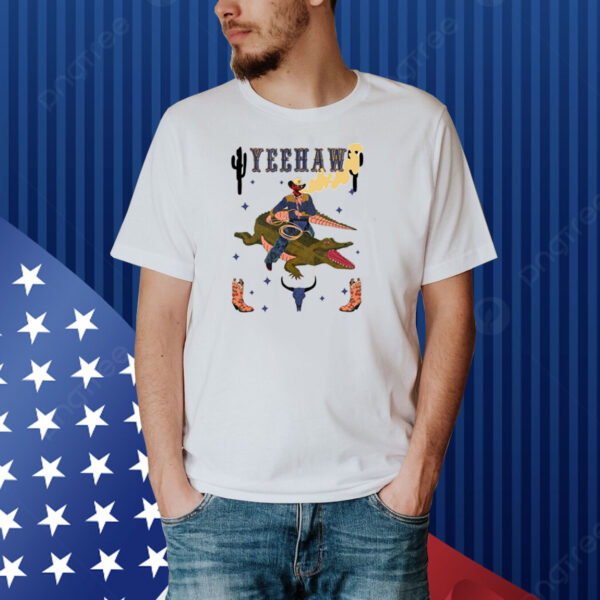 Yeehaw Cowboy Gator Shirt