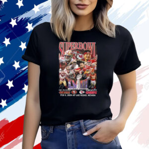 Super Bowl LVIII 49ers Vs Chiefs Feb 11 2024 At Las Vegas Nevada T-Shirt