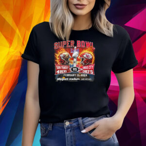 Super Bowl LVIII 49ers Vs Chiefs February 2024 Allegiant Stadium Las Vegas Shirt