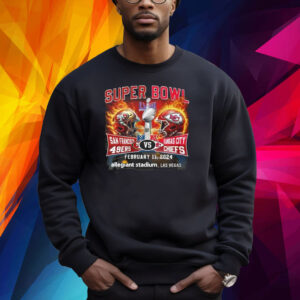 Super Bowl LVIII 49ers Vs Chiefs February 2024 Allegiant Stadium Las Vegas Shirt