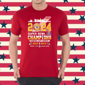2024 Super Bowl Champions Kansas City Chiefs Back 2 Back Shirt