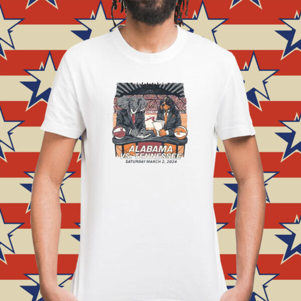Alabama Vs Tennessee Saturday March 2 2024 T-Shirt