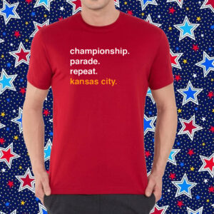 Championship Parade Repeat Kansas City Shirt