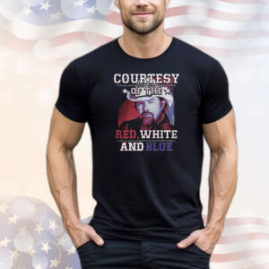 Courtesy Of The Red White And Blue Razor Wire Toby Keith Tribute Shirt