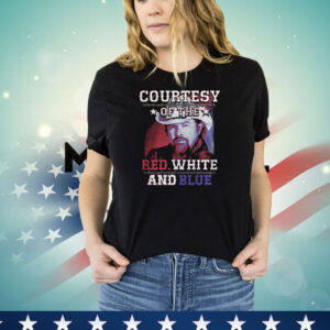 Courtesy Of The Red White And Blue Razor Wire Toby Keith Tribute Shirt