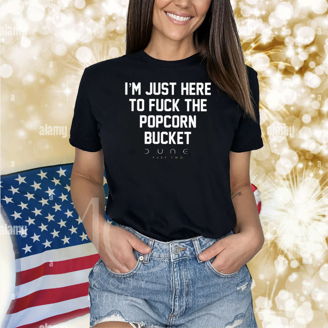 I’m Just Here To Fuck The Popcorn Bucket Shirts