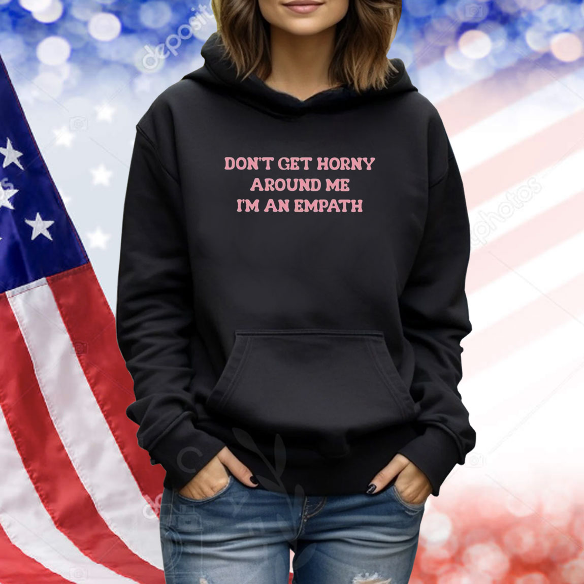 Laur Don’t Get Horny Around Me I’m An Empath TShirts