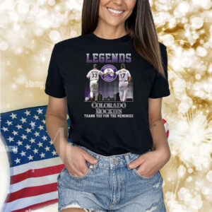 Legends Colorado Rockies Walker And Helton Thank You For The Memories Shirts