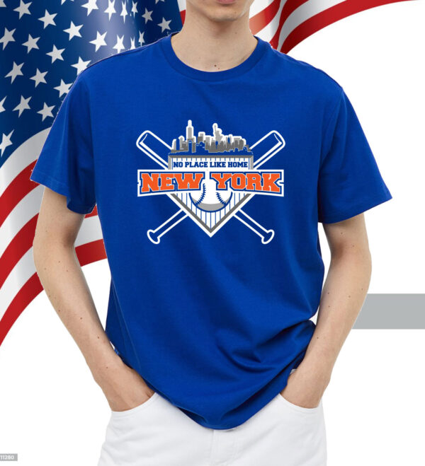 No Place Like Home New York Baseball Shirt