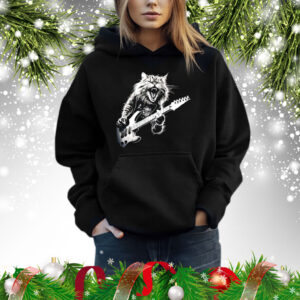 Rock Cat Playing Guitar Sweatshirt