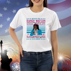 Shannon Sharpe Wearing Randy Watson Sexual Chocolate Shirts