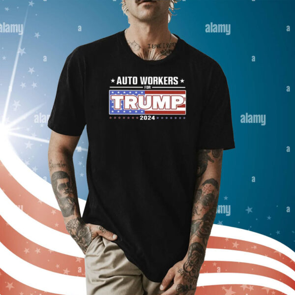 Simon Ateba Auto Workers For Trump 2024 T-Shirt