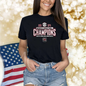 South Carolina Gamecocks 2024 Sec Women’s Basketball Regular Season Champions Locker Room Shirts