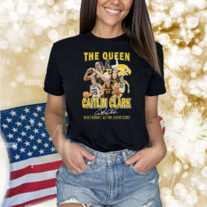The Queen Caitlin Clark NCAA’s Women’s All-Time Leading Scorer Shirts