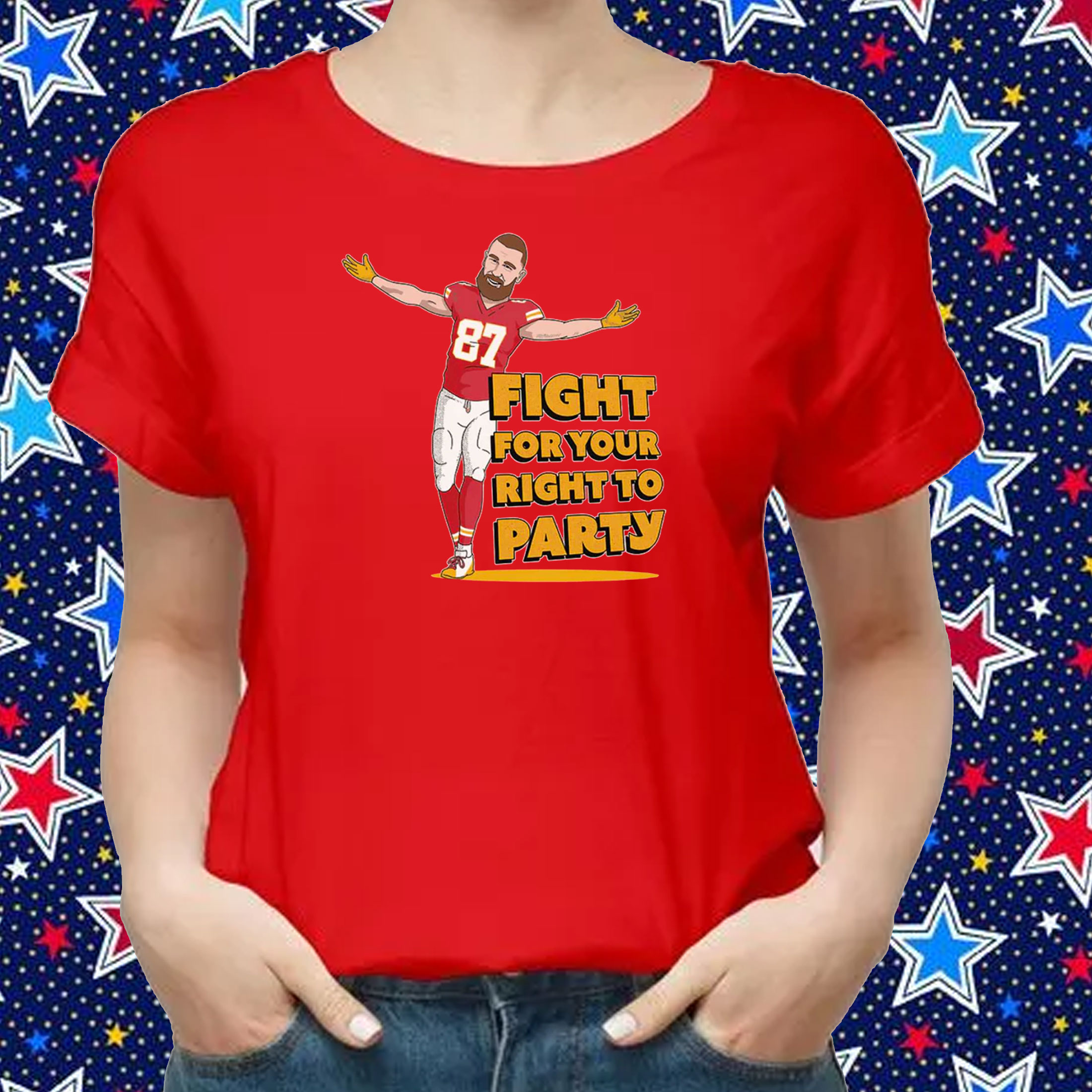 Travis Kelce Fight For Your Right To Party TShirt