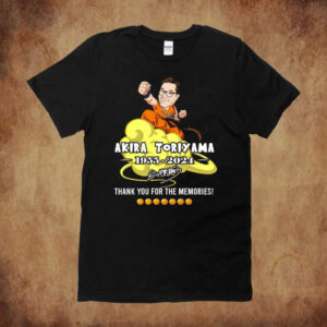 Akira Toriyama RIP Shirt, 40 Years 1984 – 2024 Thank You For The Memories Shirt