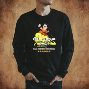 Akira Toriyama RIP Shirt, 40 Years 1984 – 2024 Thank You For The Memories Shirt
