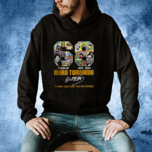 68 Years Akira Toriyama Thank You For The Memories Signature, Akaira Toriyama 1955 to 2024 Shirt
