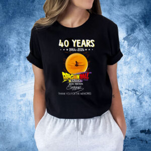 RIP Akira Toriyama, 40 Years 1984 – 2024 Thank You For The Memories Shirt