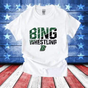 Binghamton Bearcats Slash Wrestling T-Shirt