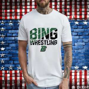 Binghamton Bearcats Slash Wrestling T-Shirt