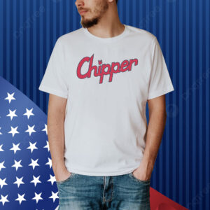 Chipper Jones: Team Name Text Hoodie Shirt