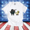 Crow and gosling NBA paint T-Shirt