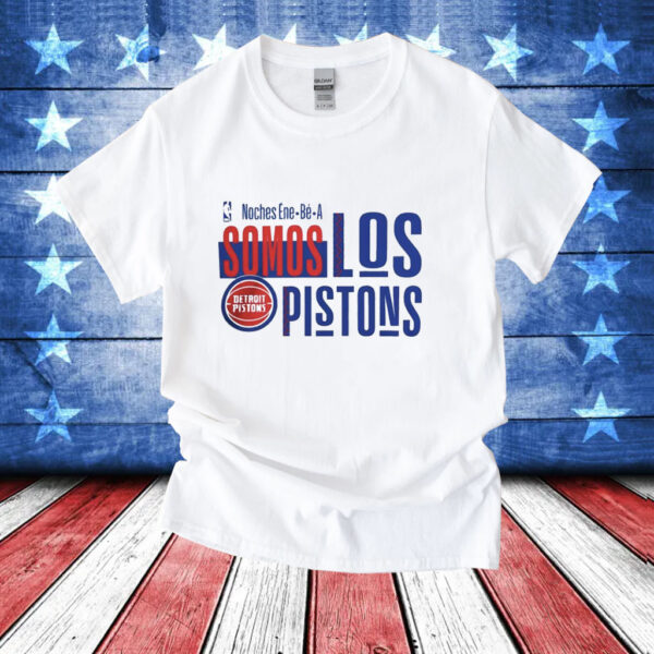 Detroit Pistons 2024 Noches Ene-Be-A Training Somos Los Pistons T-Shirt