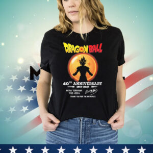 Dragon Ball 40th Anniversary 1984-2024 Akira Toriyama 1955-2024 Thank You For The Memories signature Shirt