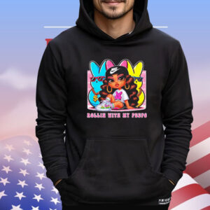 Girl rollin with my peeps cartoon Shirt