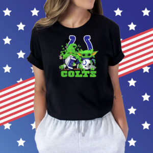 Indianapolis Colts Baby Yoda Happy St.Patrick’s Day Shamrock 2024 Shirt