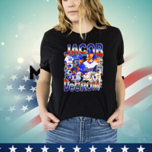 Jacob deGrom Texas Rangers baseball retro Shirt
