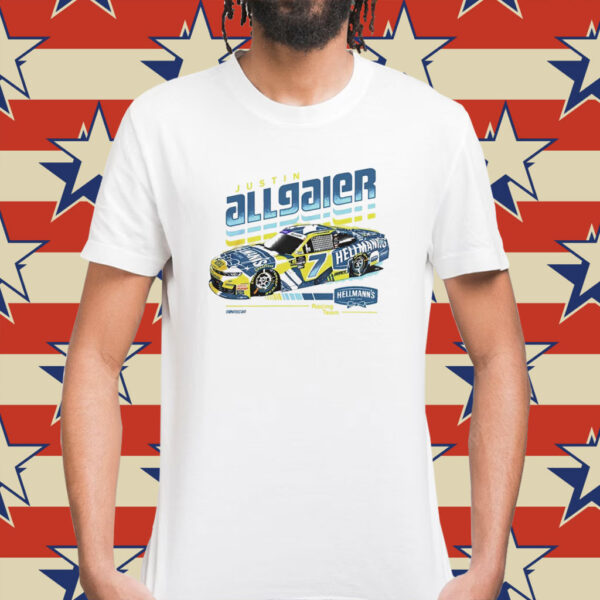 Justin Allgaier JR Motorsports Official Team Apparel Hellmann’s Car Shirt