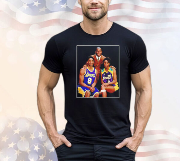 Kobe Bryant Magic Johnson and Lisa Leslie shirt