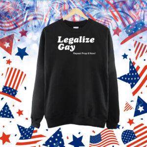 Legalize Gay Repeal Prop 8 Now Tee TShirt