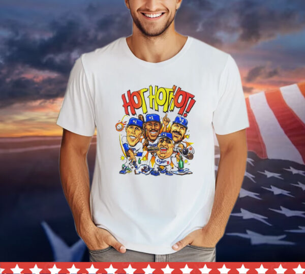 Los Angeles Dodgers hot hot hot caricature vintage Shirt