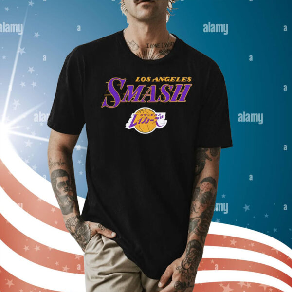 Los Angeles Lakers NBA My Hero Academia All Might Smash Shirt