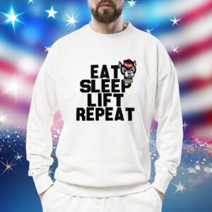 NC State Wolfpack eat sleep lift repeat Shirt